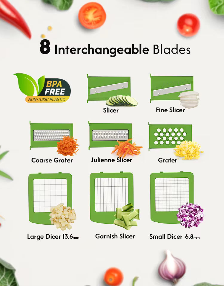 Hot Selling Kitchen Accessories Manual Mandoline Slicer Food Onion Cutter Veggie Dicer Multifunctional Vegetable Chopper